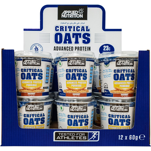 VITAMAX NUTRITION APPLIED NUTRITION Critical Oats Case 12x60g Pots VITAMAX NUTRITION APPLIED NUTRITION Critical Oats Case 12x60g Pots